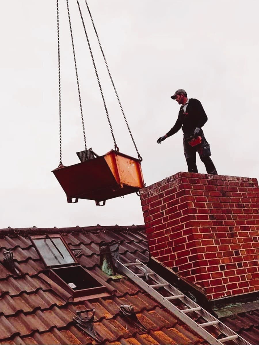 Kaminbau — Einblick 1